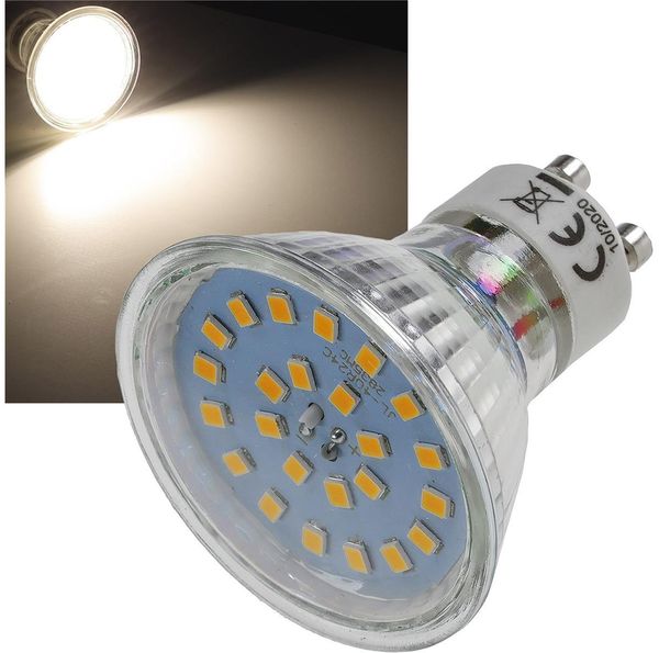 LED Strahler GU10 "H55 SMD"120°, 4000k, 460lm, 230V/4W, neutralweiß