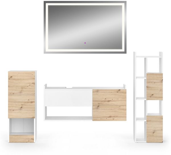 Badmöbel-Set Alf Weiß 4 Teile Vicco