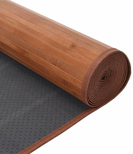 vidaXL Teppich Rechteckig Braun 70x100 cm Bambus 376866 Bild 5