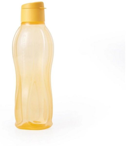 TUPPERWARE Trinkflasche Tupperware EcoEasy Trinkflasche 1 Liter in gelb/orange