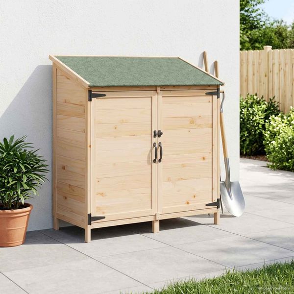 vidaXL Garten Shed Natur 106,5 x 56 x 113,5 cm Holzwerkstoff 42033440