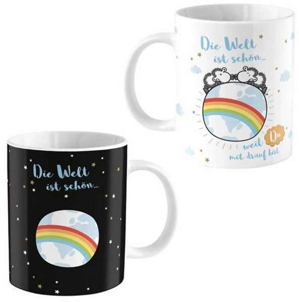 Farbwechseltasse Kaffe-Tee-Tasse Kaffeebecher 35cl Sheepworld Welt 47060
