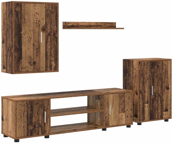 vidaXL TV-Schrankset Altholz Holzwerkstoff 3397902 Bild 2