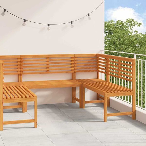 vidaXL Gartenbänke Set 5 pcs Braun Massivholz Akazie 3328690