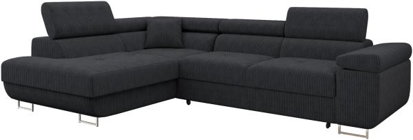 Ecksofa Torezio Cord (Farbe: Poso 135, Seite: Links)