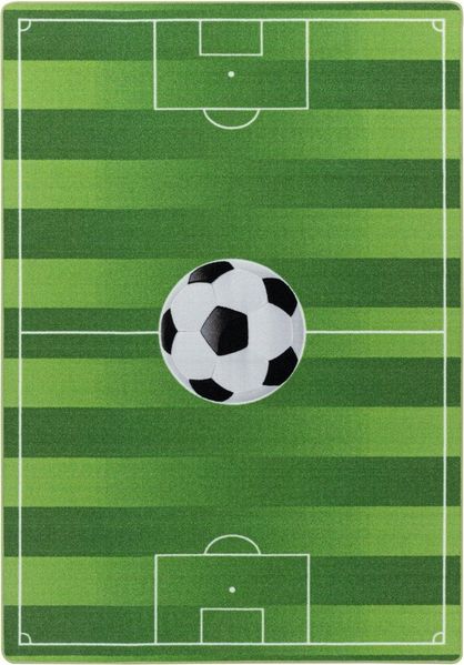 Teppium Teppich Fußballstadion, Rechteckig, Höhe: 7 mm, Kinderteppich Fußballstadion Teppich Kinderzimmer Rutschfest Waschbar