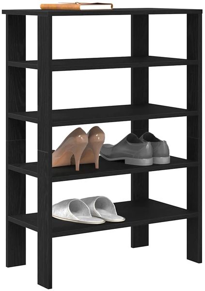 vidaXL Schuhregal Schwarz 61x32x87,5 cm Holzwerkstoff 859852
