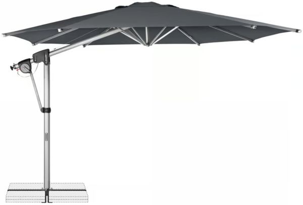Doppler Sonnenschirm / Ampelschirm "Protect 400 Pendel", 400 cm Anthrazit