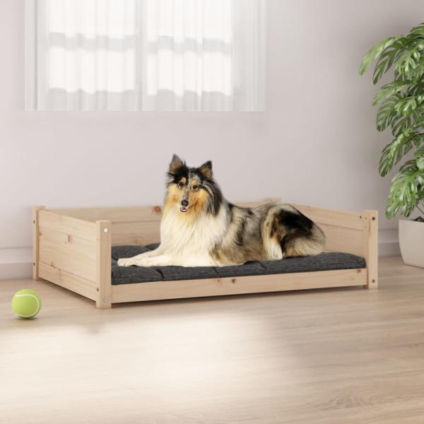 Hundebett Massivholz Kiefer, 95,5 x 65,5 x 28 cm