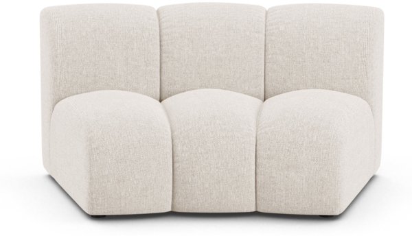 Micadoni Modul Armlos Lupine 1-Sitzer Large Chenille Eden Helles Beige