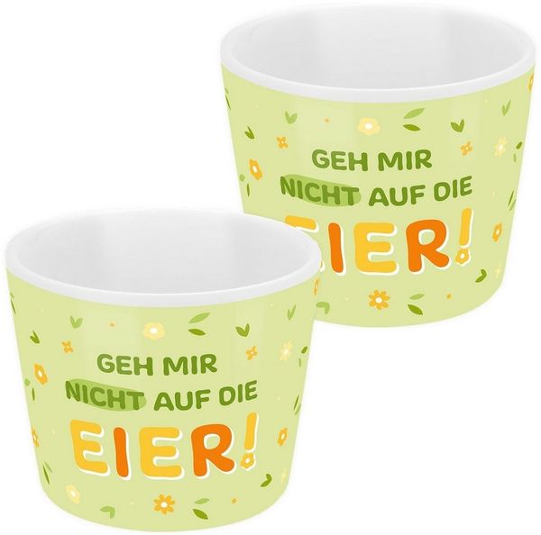 Eierbecher Porzellan Ø 5,2cm H 4,3cm Geschenk Sheepworld GEH MIR NICHT. 74499
