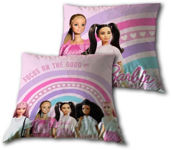 Barbie Dekokissen aus Baumwolle – Perfektes Couchkissen für Kinder & Erwachsene (1 Stück)