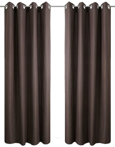 Bruno Banani Vorhang Lagan (2 St), Ösen, blickdicht, Polyester, 2-er Set, gewebt, Microfaser, versch. Größen, einfarbig, Bestseller