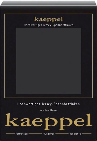 Kaeppel Spannbettlaken Single Jersey Mako Elasthan, Jersey-Elasthan, Gummizug: rundum, (1 Stück), aus 97% Baumwolle und 3% Elasthan