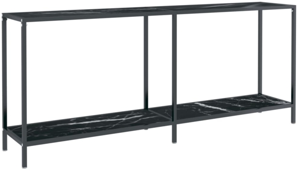 Konsolentisch Schwarz 180 x 35 x 75,5 cm Hartglas [331705]