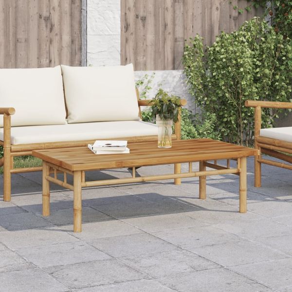 vidaXL Couchtisch 110x55x35 cm Bambus 366470