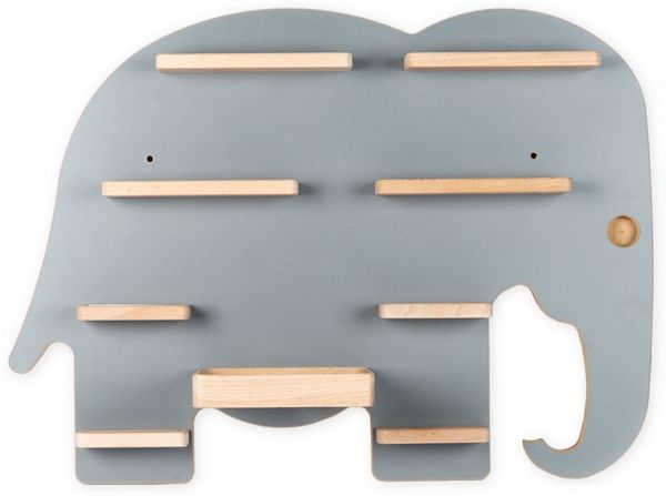 Boarti 'Elefant' Tonies-Regal, grau, mit Platz für ca. 38 Figuren und Toniebox Bild 4