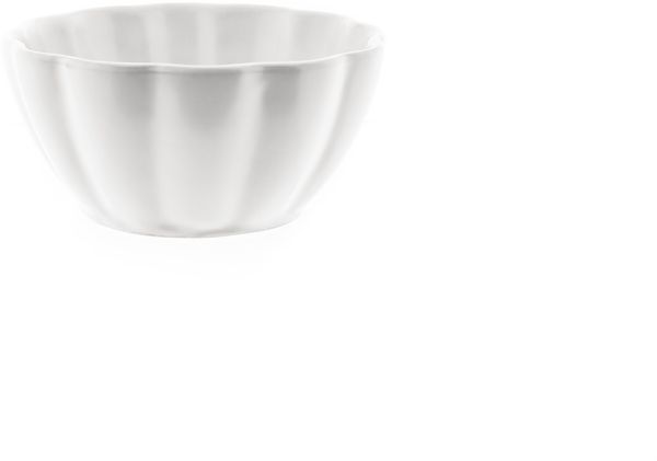 Muffinform Dessertschalen 6er Set aus Porzellan - Lotus Design Weiß