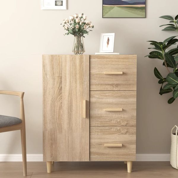 vidaXL Sideboard Sonoma-Eiche 69,5 x 34 x 90 cm Holzwerkstoff [812171]