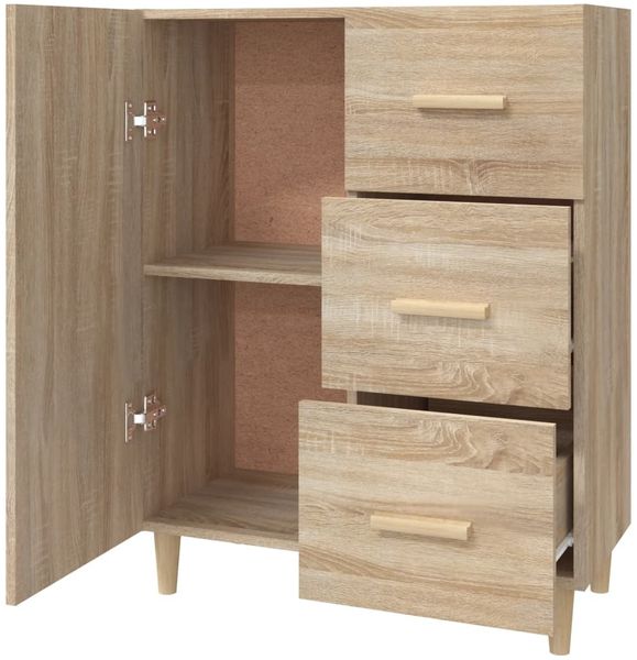 vidaXL Sideboard Sonoma-Eiche 69,5 x 34 x 90 cm Holzwerkstoff [812171] Bild 7