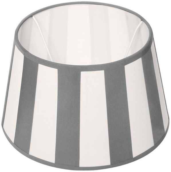 Brillibrum Lampenschirm Lampenschirm gestreift oval rund Streifenmuster E27 E14