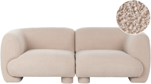 Modulsofa 2-Sitzer MJALBI Bouclé Beige
