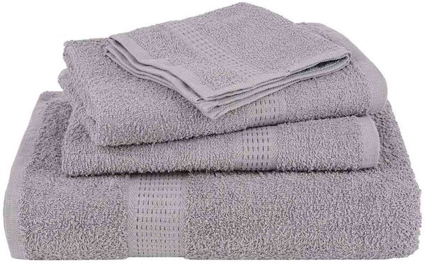 vidaXL Saunatücher FROGN 2 Stk. Grau 80x200 cm 360 g/m² 136839 Bild 4