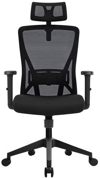 Durrafy Bürostuhl 200kg Ergonomischer Bürostuhl-Verstellbare Lordosenstütze (200 kg extra hohe Belastbarkeit) Verstellbare Lendenwirbelstutze + Kopfstutze + hohenverstelbare Armlehnen),bis zu 130° neigbar, atmungsaktives Netzgewebe, Drehstuhl