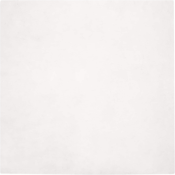 vidaXL Kunstfell Hasen Teppich Olite Weiß 200 x 200 cm Polyester 42021621