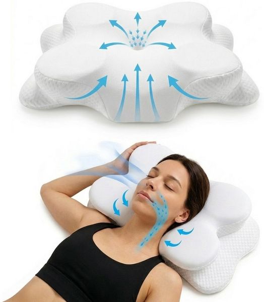 LIVINA HOME Nackenstützkissen Premium Kopfkissen, Ergonomisches Nackenkissen gegen Nackenschmerzen, Füllung: Memory Foam, Meditation, Seitenschläfer, Bauchschläfer, Rückenschläfer, 1 oder 2-tlg. erhältlich, Orthopädisches Kissen, für Seiten-, Rücken- &...