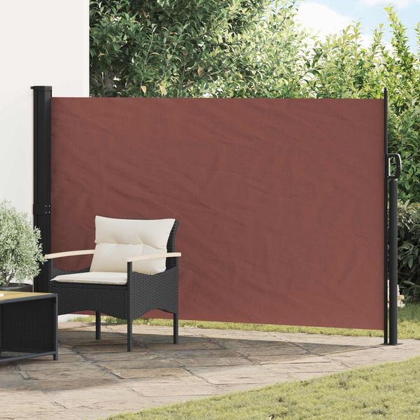 vidaXL Ausziehbares Seitenmarkise Braun 300 x 170 cm Polyester 42035425