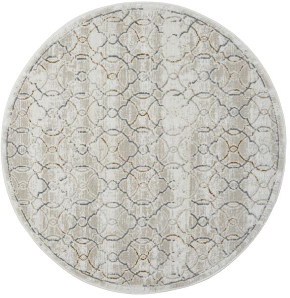 Teppich PISO rund Creme-Multi 120 x 120 cm