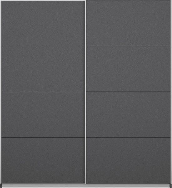 OTTO home Schwebetürenschrank Kleiderschrank Schrank Garderobe Schlafzimmerschrank THANOS (in 3 verschiedenen Ausstattungen BASIC/CLASSIC/PREMIUM) Optional mit Spiegel, Metall-Griffleisten alufarben MADE IN GERMANY