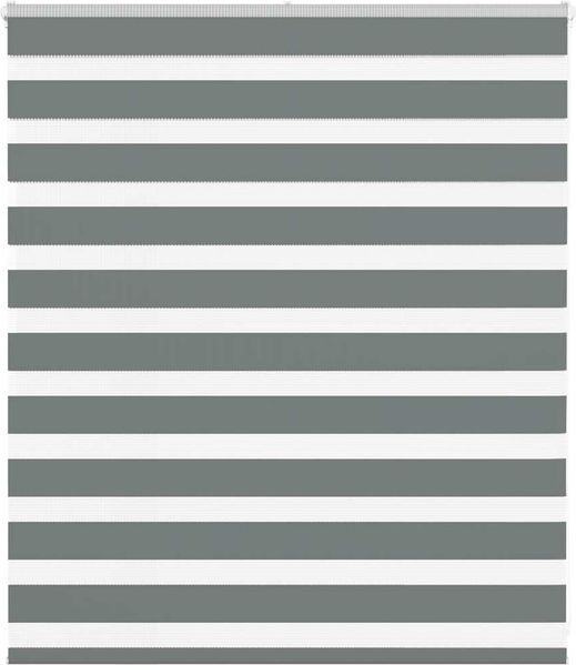 vidaXL Doppelrollo Dunkelgrau 135x100 cm Stoffbreite 130,9 cm Polyester 4014112