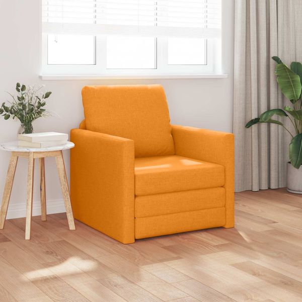 vidaXL Schlafsofa Dunkelgelb 74 x 77 x 81 cm Stoff 4106629