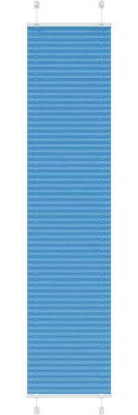 vidaXL Plissee Blau 40x200 cm Stoffbreite 39,4 cm Polyester 4015199