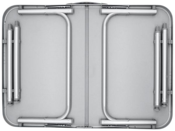 Spetebo Klapptisch Universal Campingtisch 75x55 cm höhenverstellbar (Campingtisch, 1-St, Klapptisch), Klappbarer und höhenverstellbarer Universaltisch 75 x 55 cm Bild 3