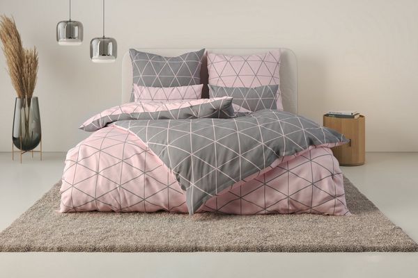 OTTO home Bettwäsche Balsby, Renforcé, 2 teilig, in Gr. 135x200 oder 155x220 cm, 100% Baumwolle