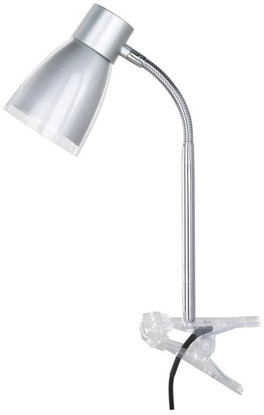 Anklemmleuchte, JOS, 1 x E14/40W silber