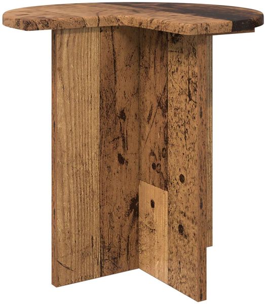 vidaXL Beistelltisch mit Speicher Altholz Ø 39 x 38 cm Holzwerkstoff 8001093 Bild 2