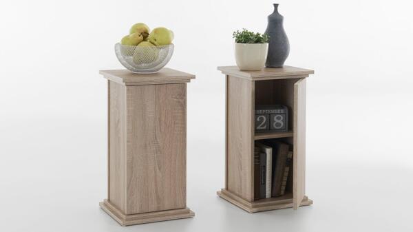 Dekosäule ESSEX 1 Blumensäule Regal in Eiche Bild 3