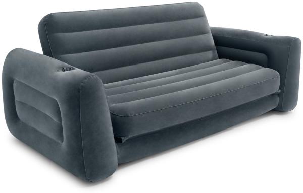 Intex Ausziehbares Sofa, Dunkelgrau, 66 x 203 x 231 cm (HxTxB)