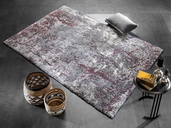 OCI DIE TEPPICHMARKE Teppich Juwel Liray, rechteckig, Höhe: 20 mm, Kurzflor, Wohnzimmer, Marmor Optik, Hoch Tief Effekt