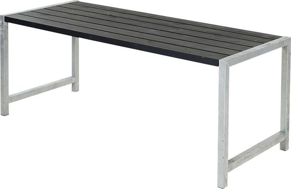Plus Plankentisch 186x77x72cm schwarz rechteckig