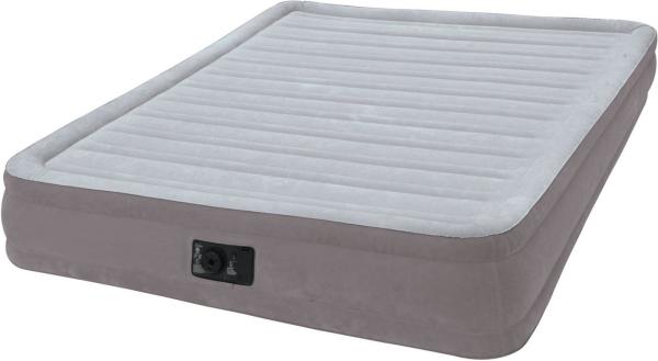 Intex Luftbett mit integrierter Luftpumpe, grau, 191 x 99 x 46 cm