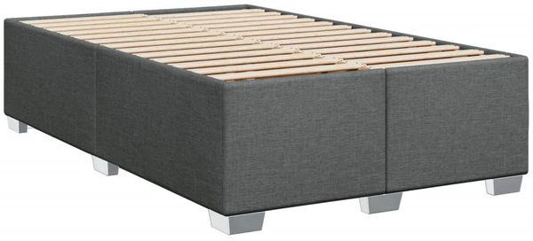 vidaXL Bettgestell ohne Matratze Dunkelgrau 120x200 cm Stoff 3284465 Bild 3