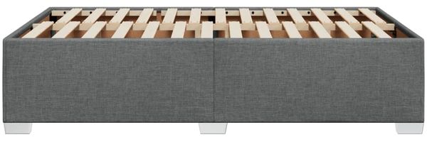 vidaXL Bettgestell ohne Matratze Dunkelgrau 120x200 cm Stoff 3284465 Bild 5
