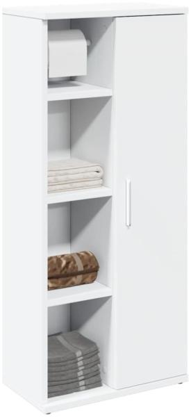 vidaXL Badezimmerschrank mit Rollenhalter Weiß 39x22x90 cm 858524