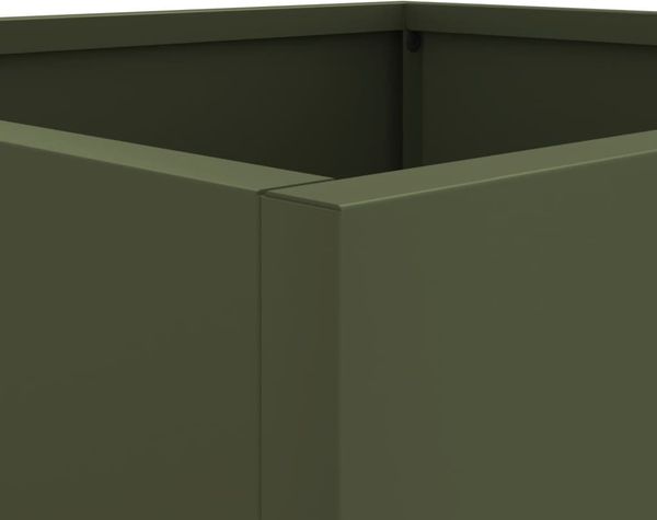 vidaXL Pflanzkübel Olivgrün 49x47x46 cm Stahl 841565 Bild 9