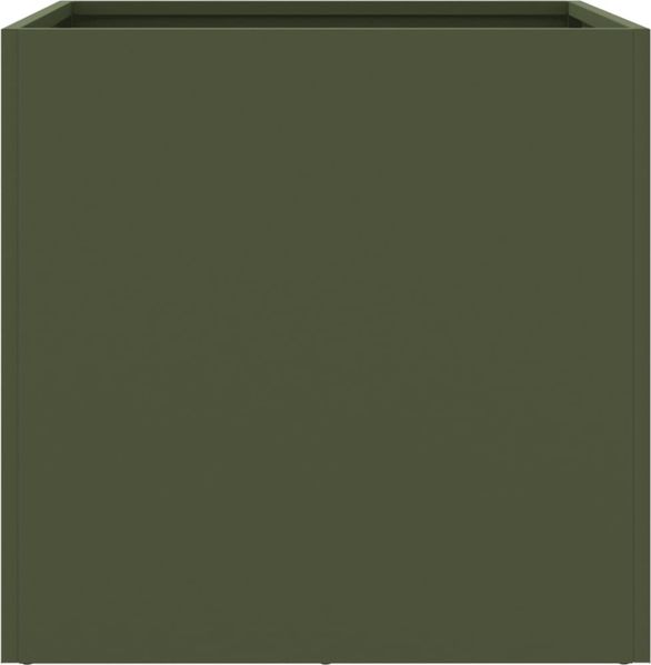 vidaXL Pflanzkübel Olivgrün 49x47x46 cm Stahl 841565 Bild 6